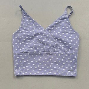Hollister Floral Cropped Tank